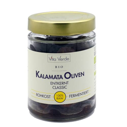 Vita Verde Kalmata Oliven entkernt Classic - 180 g: Hochwertige und aromatische griechische Oliven von Vita Verde