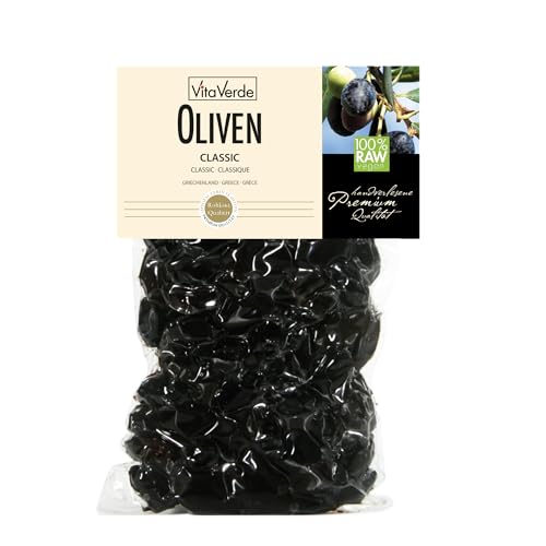 Vita Verde Bio Oliven Classic, getrocknet, 4er Pack (4 x 200 g) von Vita Verde