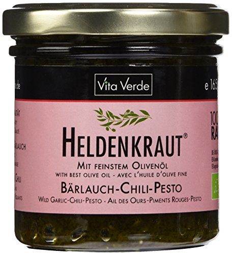 Vita Verde Pesto Bärlauch-Chili, 3er Pack (3 x 165 g) von Vita Verde