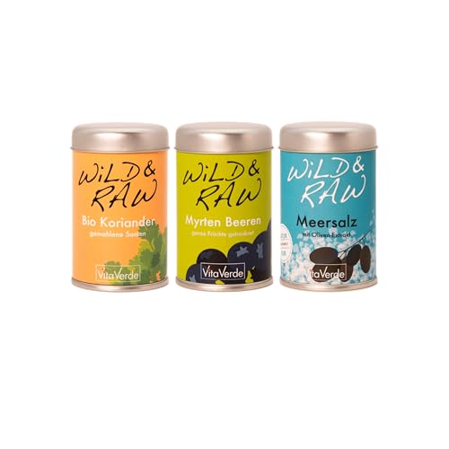 Vita Verde Wild & Raw 3er Set - Myrte, Koriander, Meersalz von Vita Verde