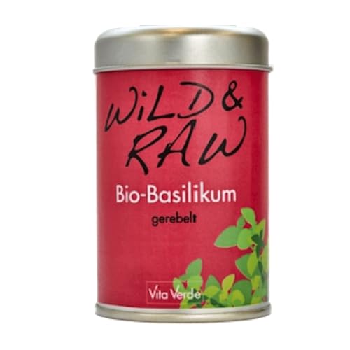 Vita Verde Wild & Raw Bio-Basilikum, 30 g, gerebelt von Vita Verde