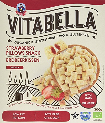 Vitabella Erdbeerkissen glutenfrei, vegan, 1 x 300 g von Vitabella