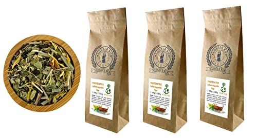 VITA FEE Fasten Tee 3x300g Lebensquelle mit PU-ERH-Tee Mate Rotbusch Lemongrass Brennessel Rosmarin Ackerschachtelhalm Orthosiphon Bärentrauben Preiselbeer Purpursonnenhut von Vitaideal Vegan