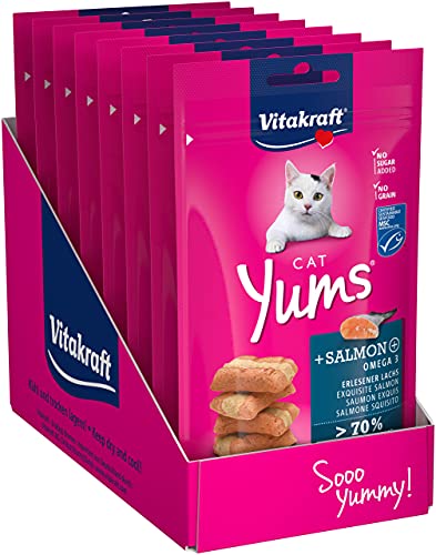 Vitakraft Katzensnack Cat YUMS Plus Lachs - 9 x 40g Vitakraft Katzensnack Cat YUMS Plus Lachs - 9 x 40g von Vitakraft