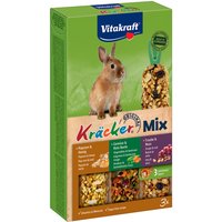 Vitakraft Zwergkaninchen-Kräcker Trio-Mix - 3 x 3 Stück (Popcorn, Gemüse, Traube) von Vitakraft