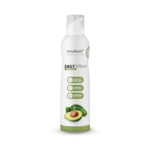 VitalBody+ DailySpray Avocadoöl, 800 Portionen, 2 kcal Spray zum Braten, Grillen & Verfeinern, für gesundes Kochen, Non-Stick cooking spray mit Avocadoöl VitalBody+ DailySpray Avocadoöl, 800 Portionen, 2 kcal Spray zum Braten, Grillen & Verfeinern, für gesundes Kochen, Non-Stick cooking spray mit Avocadoöl von VitalBody+ SUPPLEMENTS