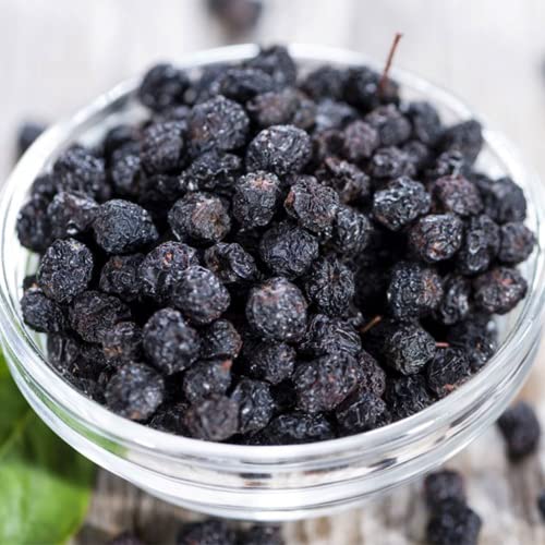 Aroniabeeren 1kg getrocknet ungezuckert ganze Früchte zum Backen als Snack vegan ungeschwefelt naturbelassen süß-säuerlich Aronia Beeren unbehandelt wiederverschließbar Premium Qualität Vitalesia(1kg) von Vitalesia