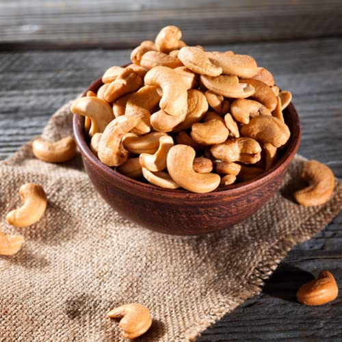 Cashewkerne geröstet & gesalzen Cashewnüsse ganze Kerne feinstes veredelt Edelröstung knackig gesalzene Kerne zum Knabbern ohne Zusatzstoffe vegan glutenfrei Premiumqualität Vitalesia 1kg-5kg (2,5 kg) von Vitalesia