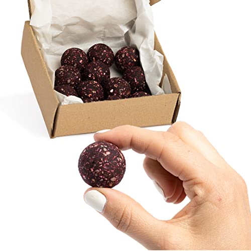 Vitalityballs - 12x Natürliche Energyballs "Beetroot Power" ohne zusätzlichem Zucker 100 % Vegan und Glutenfrei - Energie Kugeln Power Snacks - Energie Bällchen mit Datteln von Vitalityballs