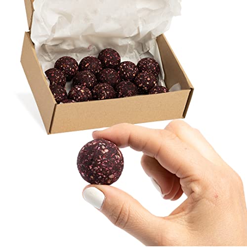 Vitalityballs - 18x Natürliche Energy Balls "Beetroot Power" ohne zusätzlichem Zucker 100 % Vegan und Glutenfrei - Energiekugel Power Snacks - Energiebällchen mit Datteln von Vitalityballs