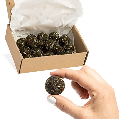 Vitalityballs - 18x Natürliche Energy Balls "Green Protein" ohne zusätzlichem Zucker 100 % Vegan - Eiweiß Energiekugel Power Snacks - Energiebällchen mit Datteln von Vitalityballs