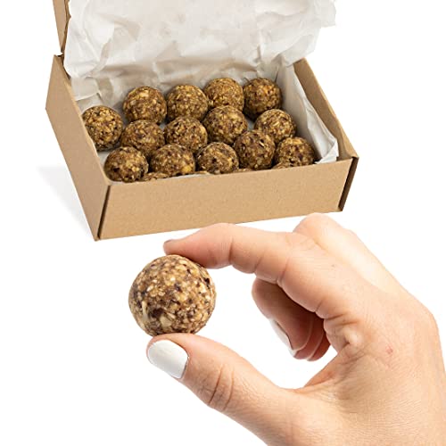Vitalityballs - 18x Natürliche Energy Balls "Salty Peanut" ohne zusätzlichem Zucker - Eiweiß Energiekugel Power Snacks - Protein Energiebällchen mit Datteln von Vitalityballs