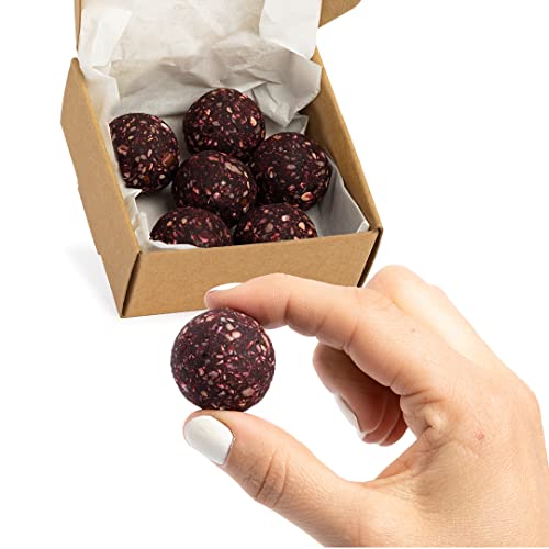 Vitalityballs - 6x Natürliche Energy Balls "Beetroot Power" ohne zusätzlichem Zucker 100 % Vegan und Glutenfrei - Energiekugeln Power Snacks mit Datteln der ideale Sportler-Snack von Vitalityballs