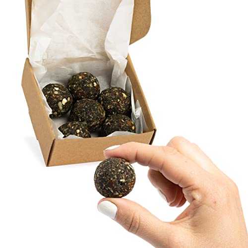 Vitalityballs - 6x Natürliche Energy Balls "Green Protein" ohne zusätzlichem Zucker 100 % Vegan - Eiweiß Energiekugeln Power Snacks mit Datteln der ideale Sportler-Snack von Vitalityballs