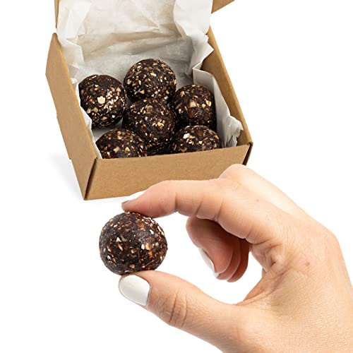 Vitalityballs - 6x Natürliche Energy Balls "Mint Choc Protein" ohne zusätzlichem Zucker - Eiweiß Energiekugeln Power Snacks mit Datteln der ideale Sportler-Snack von Vitalityballs