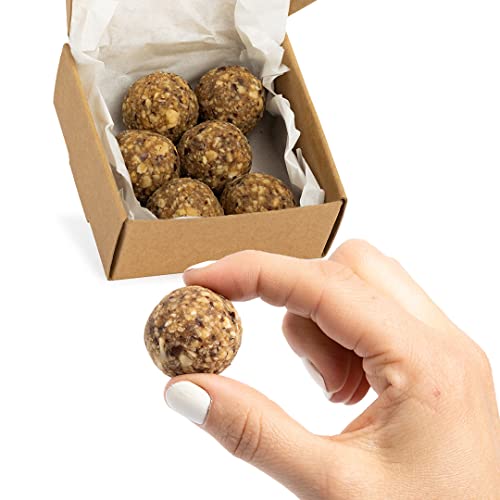 Vitalityballs - 6x Natürliche Energy Balls "Salty Peanut" ohne zusätzlichem Zucker - Protein Eiweiß Energiekugeln Power Snacks mit Datteln der ideale Sportler-Snack von Vitalityballs