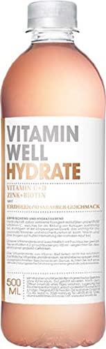 Vitamin Well Hydrate Erdbeer-Rhabarber-Geschmack EINWEG (1 x 0,5 l) von Ewbob