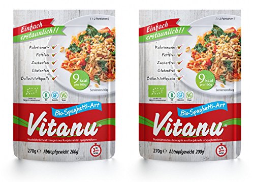 NEU Organic Vitanu - Shirataki Nudeln Spaghetti - 2 x 200g NEU Organic Vitanu - Shirataki Nudeln Spaghetti - 2 x 200g von Vitanu