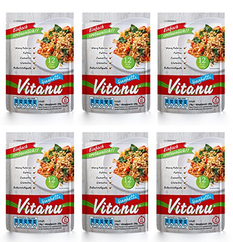NEU Organic Vitanu - Shirataki Nudeln Spaghetti - 6 x 200g von Vitanu