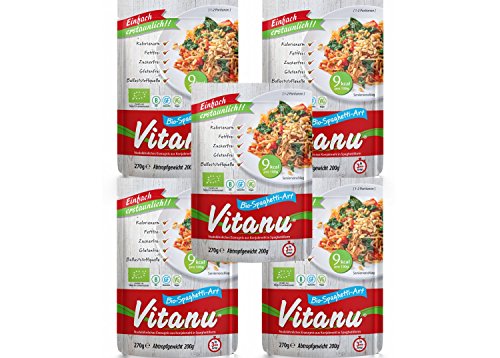 Vitanu Organic Shirataki Noodles Spaghetti, 5er Pack (5 x 200g) von Vitanu