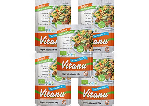 Vitanu - Organic Shirataki Nudeln Noodles - 5 x 200g von Vitanu