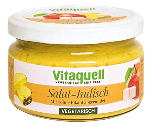 Salat-Indisch - vegetarisch, pikant mit Curry, 200g von Vitaquell