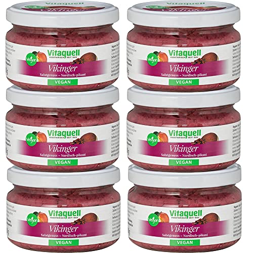 Vitaquell 6 x Vikinger-Salat Veganer Salatgenuss, 180 g Vegan To Go von Vitaquell