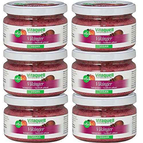 Vitaquell 6 x Vikinger-Salat Veganer Salatgenuss, 180 g Vegan To Go Vitaquell 6 x Vikinger-Salat Veganer Salatgenuss, 180 g Vegan To Go von Vitaquell