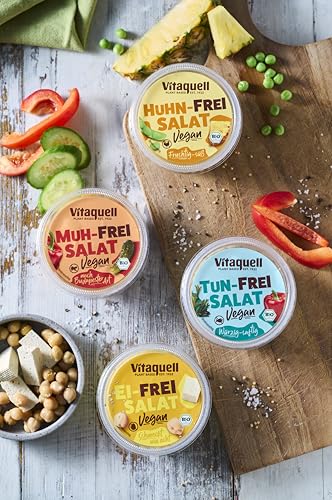 Vitaquell Bio FREI-Salat Set, vegane Bio-Salate & Brotaufstriche, jeweils 150g Becher Vitaquell Bio FREI-Salat Set, vegane Bio-Salate & Brotaufstriche, jeweils 150g Becher von Vitaquell