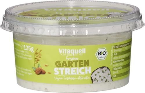 Vitaquell Bio Frischer Garten Streich, vegane Frischkäse-Alternative, 125g Becher Vitaquell Bio Frischer Garten Streich, vegane Frischkäse-Alternative, 125g Becher von Vitaquell