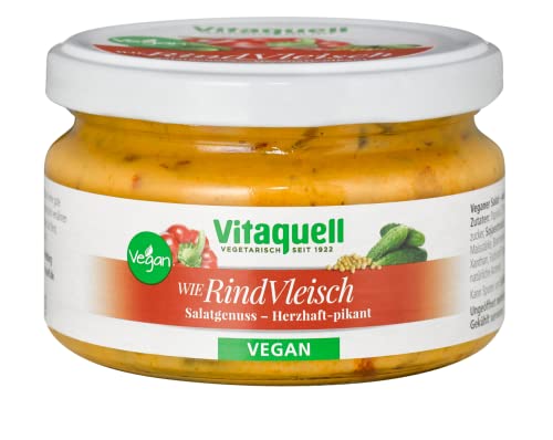 Vitaquell RindVleisch-Salat - vegan herzhaft-pikant, 180 g Vitaquell RindVleisch-Salat - vegan herzhaft-pikant, 180 g von Vitaquell