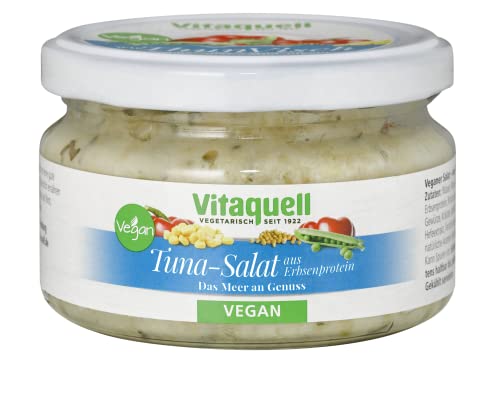 Vitaquell Tuna-Salat - vegan, mild-pikant mit Erbsenprotein, 180 g von Vitaquell