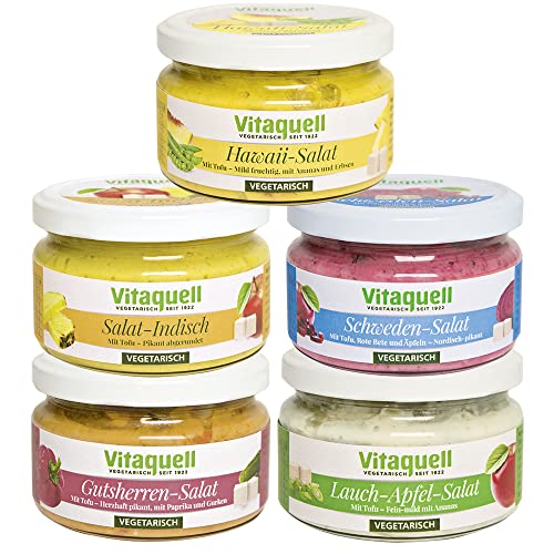 Vitaquell Vegetarische Salatkiste, 5 x 200 g von Vitaquell