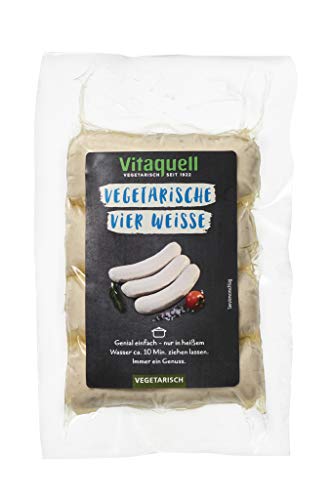 Vitaquell Vegetarische Vier Weiße, 4 x 60 g Weißwurst nach Hamburger Art von Vitaquell