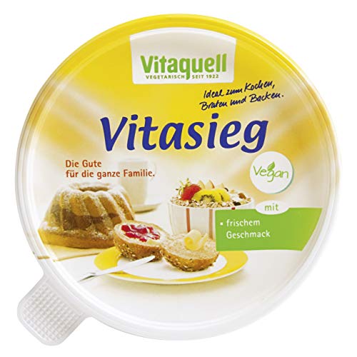 Vitasieg von Vitaquell 500g Becher - die pflanzliche Familien-Margarine zum Backen und Kochen natürlich vegan Vitasieg von Vitaquell 500g Becher - die pflanzliche Familien-Margarine zum Backen und Kochen natürlich vegan von Vitaquell