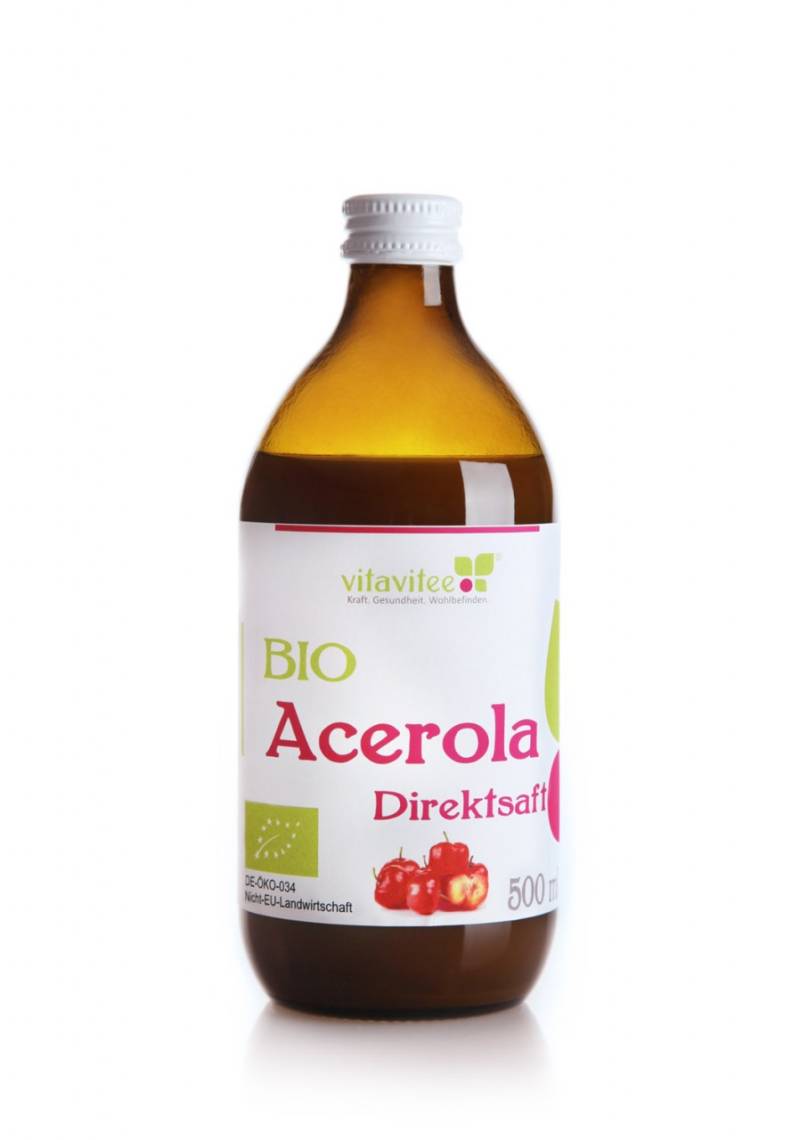 Bio Acerola Direktsaft 0,5 Liter - Energie und Frische von Vitavitee