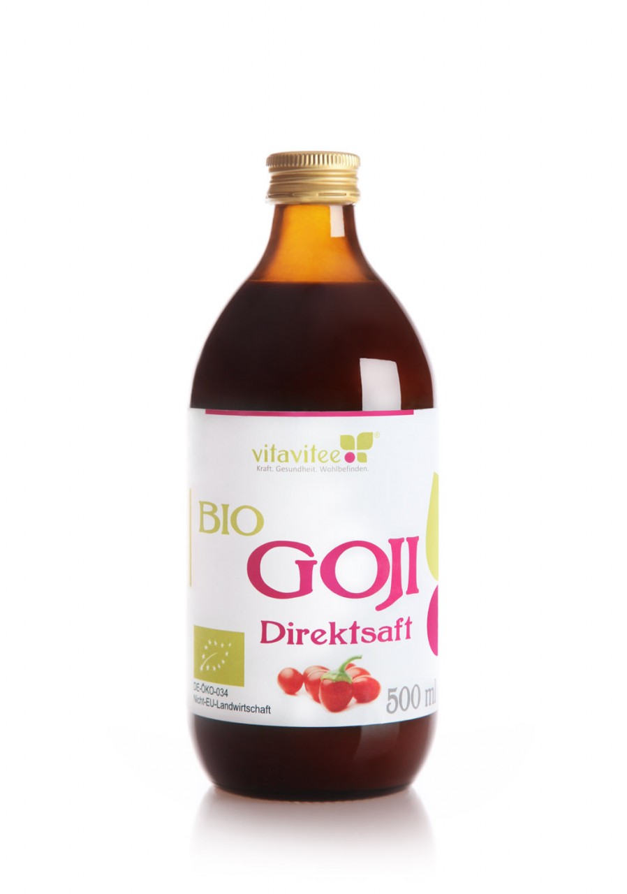 Bio Goji Direktsaft 0,5 Liter - Geschmack pur von Vitavitee