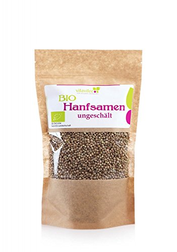 Vitavitee Bio Hanfsamen ungeschält Hanf (1000 g) von Vitavitee