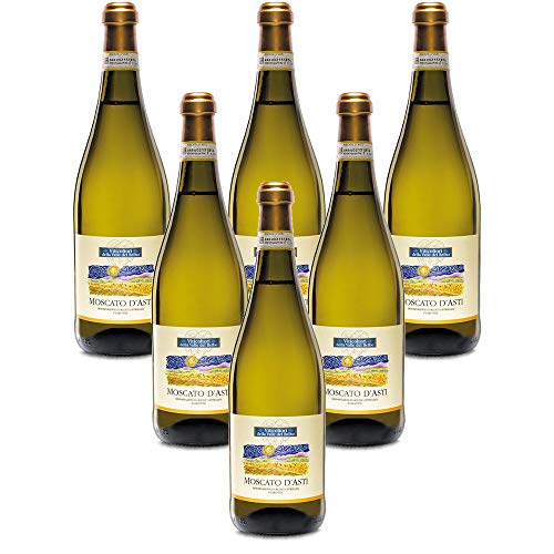 Italienischer Moscato D'Asti DOCG Viticultori Vallebelbo dolce (6 flaschen 75 cl.) von Viticultori Vallebelbo Spumante dolce