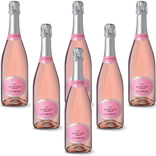 Italienischer Sekt Moscato Spumante Rose Viticultori Vallebelbo Spumante dolce (6 flaschen 75 cl.) von Viticultori Vallebelbo Spumante dolce