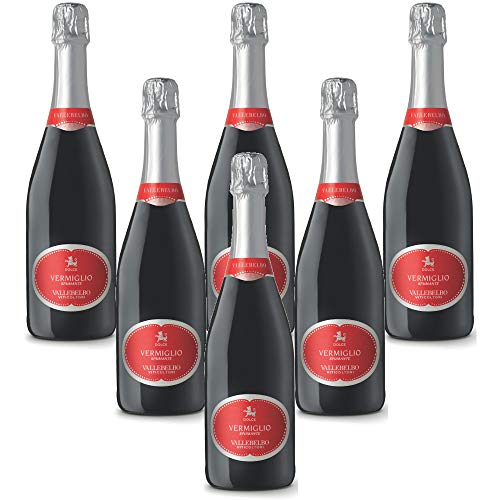 Italienischer Sekt Vermiglio rosso Viticultori Vallebelbo Spumante dolce (6 flaschen 75 cl.) von Viticultori Vallebelbo Spumante dolce