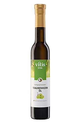 Vitis Vital Traubenkernöl | schonend kaltgepresst | reich an Vitamin E | regional produziert an der Mosel | zertifizierter Herstellungsprozess | zum Kochen, Backen, Braten | Flasche 500ml von Vitis