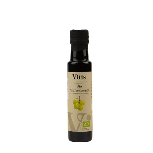 Bio Traubenkernöl | schonend kaltgepresst | reich an Vitamin E | regional produziert an der Mosel | zertifizierter Herstellungsprozess | zum Kochen, Backen, Braten | Vitis Vital (100ml) von Vitis