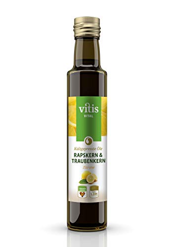 VITIS Vital Raps & Traubenkernöl "Zitrone", kaltgepresst, 1er Pack (1 x 250 ml) von Vitis