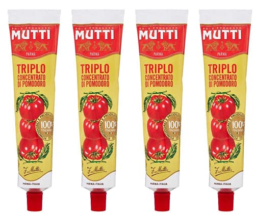 Mutti Tomatensauce 3-fach konzentriert, Tube 185 g, 4 Stück Mutti Tomatensauce 3-fach konzentriert, Tube 185 g, 4 Stück von Vittleitaly