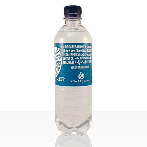 Viva Con Agua Mineralwasser laut, PET Flasche 18 x 0,5l mit Kohlensäure - pfandfrei von Viva con Agua
