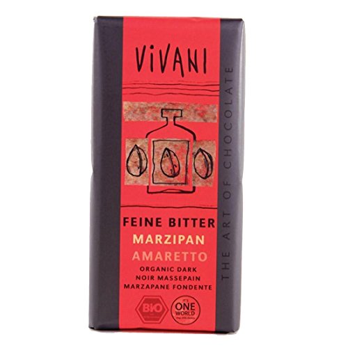 Vivani Organic Chocolate | Dark Marzipan Amaretto | 2 x 100g von Vivani