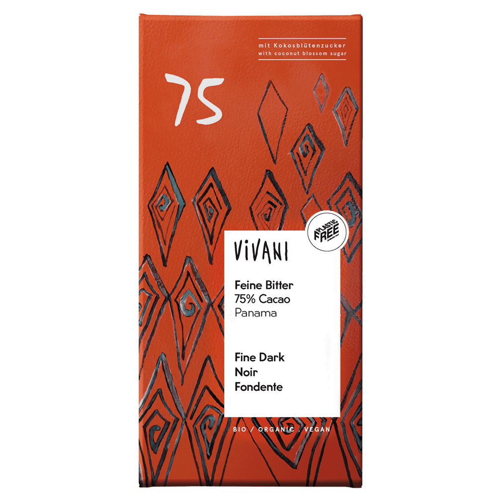 Bio Feine Bitter 75% Cacao von Vivani