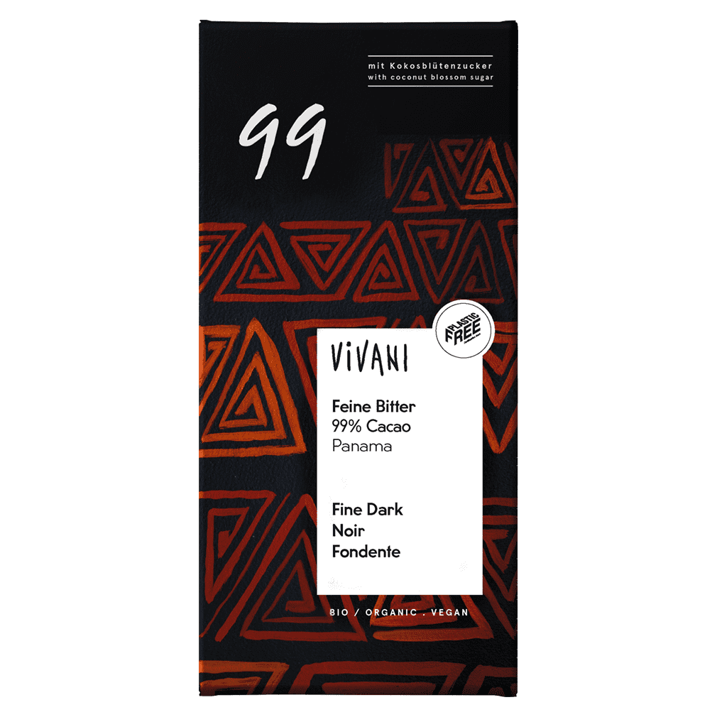 Bio Feine Bitter 99 % Cacao Bio Feine Bitter 99 % Cacao von Vivani