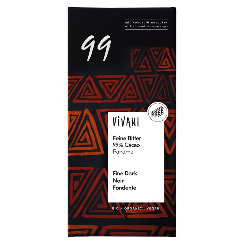 Bio Feine Bitter 99 % Cacao von Vivani
